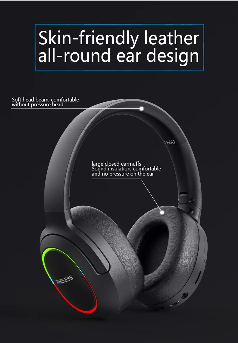 Bluetooth Headphone Headset V5.1 Foldable Wireless Earphone