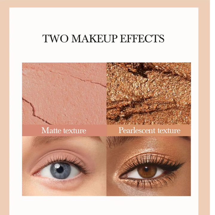 12PCS Eye Shadow Stick Pearlesent Silkworm Double Head Glitter