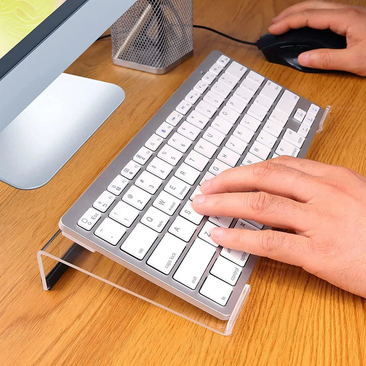 Acrylic PC Keyboard Display TrayTilted Keyboard Holder Clear Game