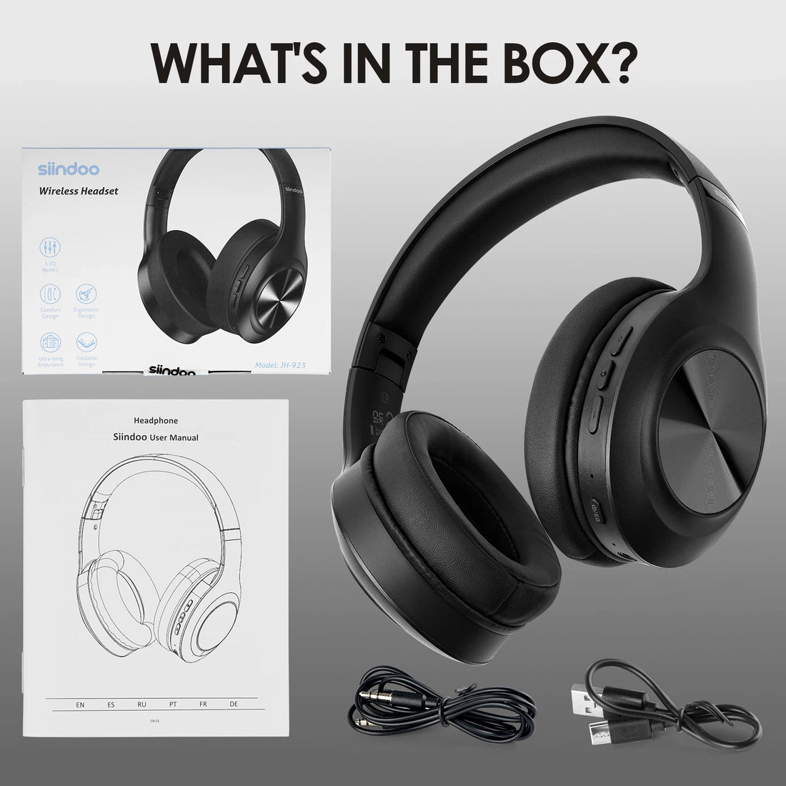 Siindoo Foldable Wireless Headsets 4 Colors Over Ear Bluetooth