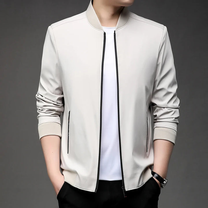 Men's High-Quality Fashion Spring Baseball Collar Business Casual Jacket