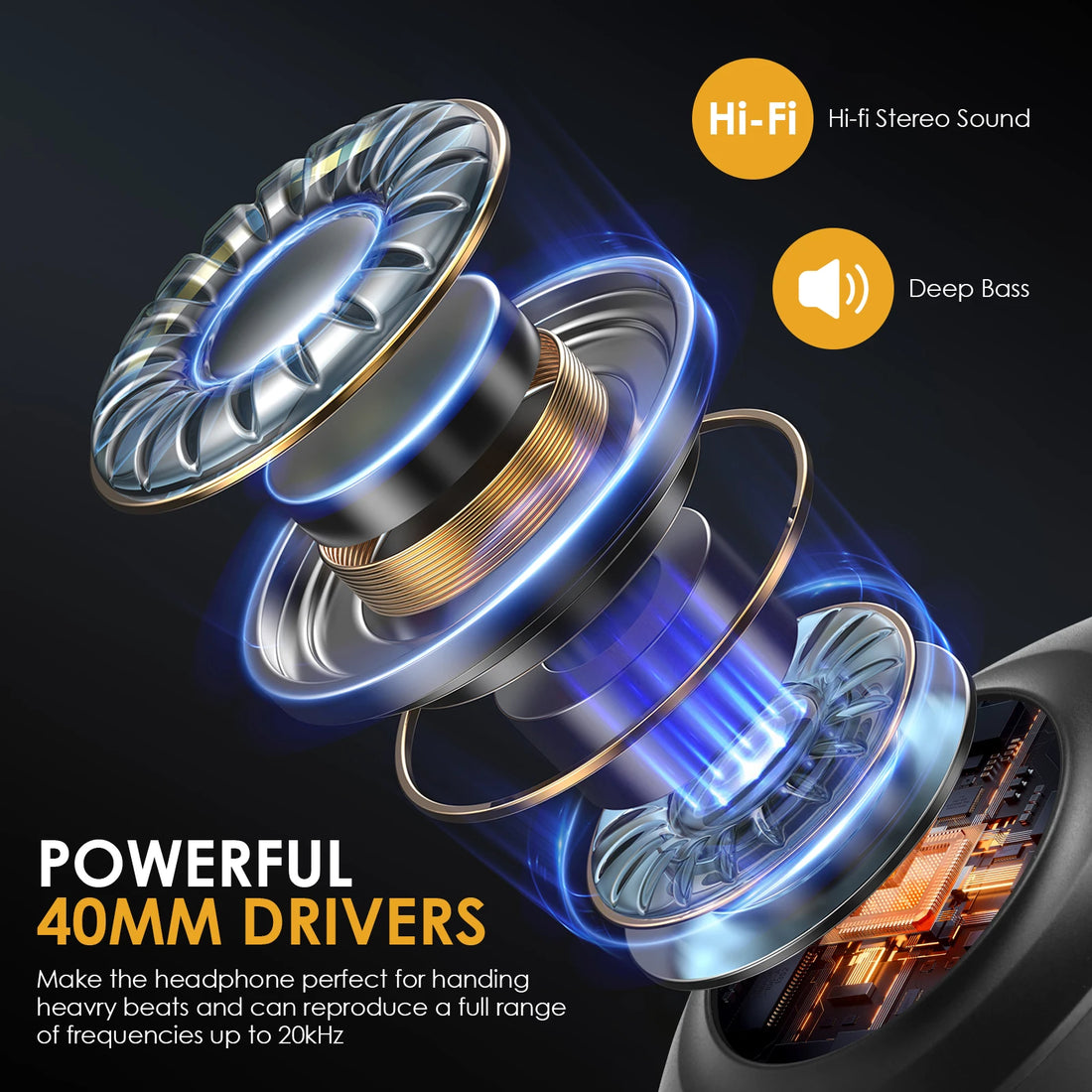 Siindoo Foldable Wireless Headsets 4 Colors Over Ear Bluetooth