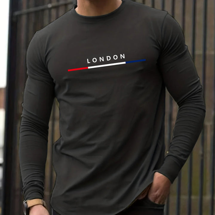 Men's 100% pure cotton loose and comfortable casual sports LONDON