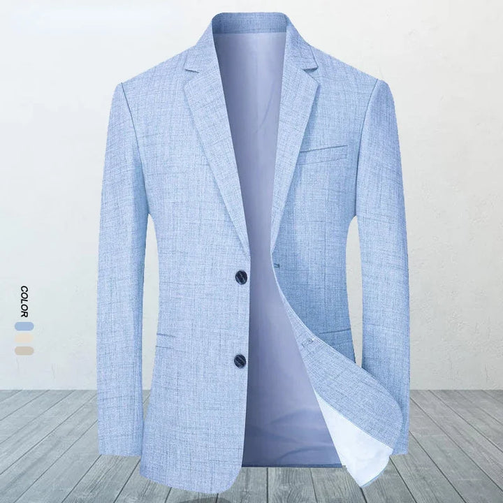 New Men's Suit Jacket Thin Blazers Spring Autumn Solid Business Casual