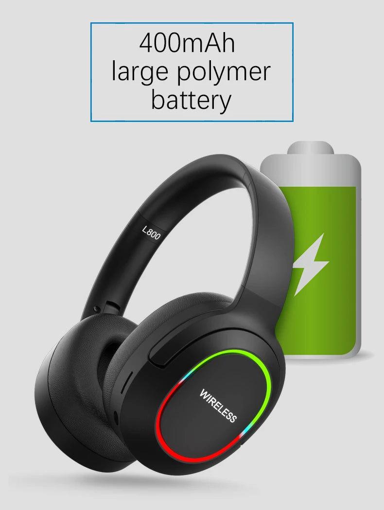 Bluetooth Headphone Headset V5.1 Foldable Wireless Earphone