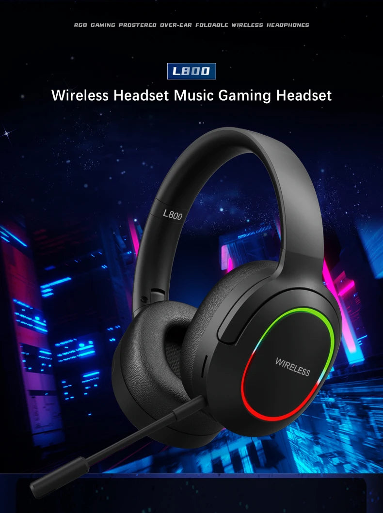 Bluetooth Headphone Headset V5.1 Foldable Wireless Earphone