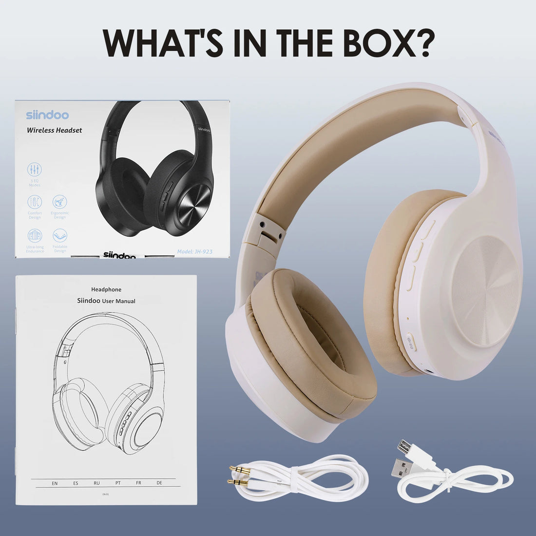 Siindoo Foldable Wireless Headsets 4 Colors Over Ear Bluetooth